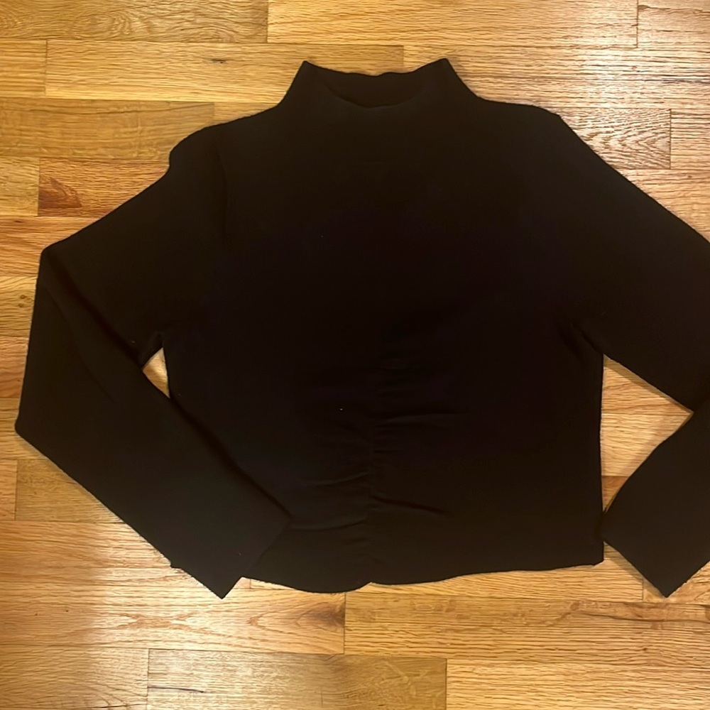 Anthropologie XS ruched front sweater